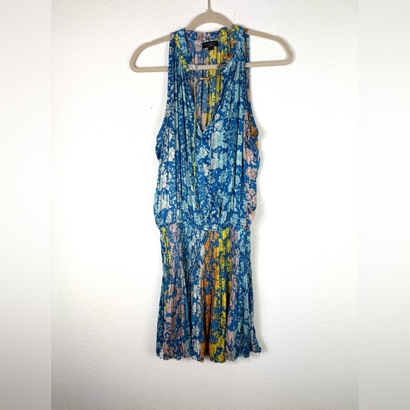 Anthropologie Current Air Womens Floral Patchwork Halter Dress Boho Fairy size S - Picture 1 of 6